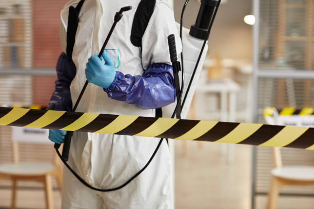 Professional Biohazard Cleanup technician working in Grove City, FL